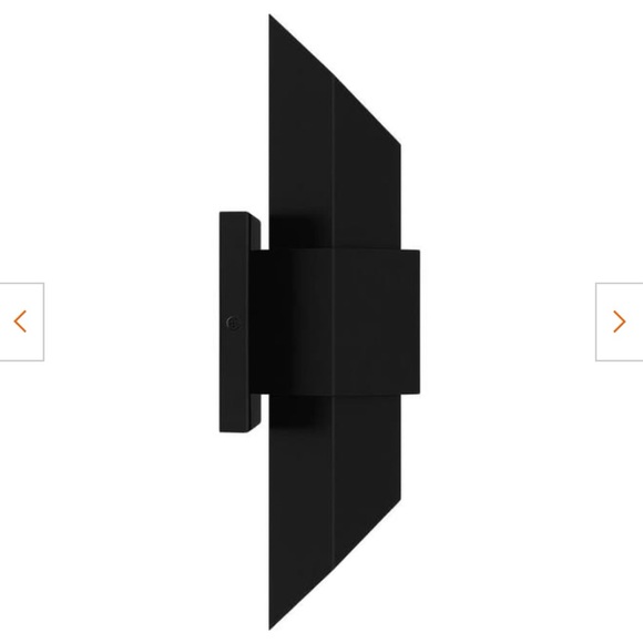 Chasm Integrated LED Matte Black Gold Outdoor Wall Lantern 15' H X 6'' W X 5'' D - Picture 2 of 8
